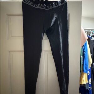 Nike Mens Pro Black Leggings Size L